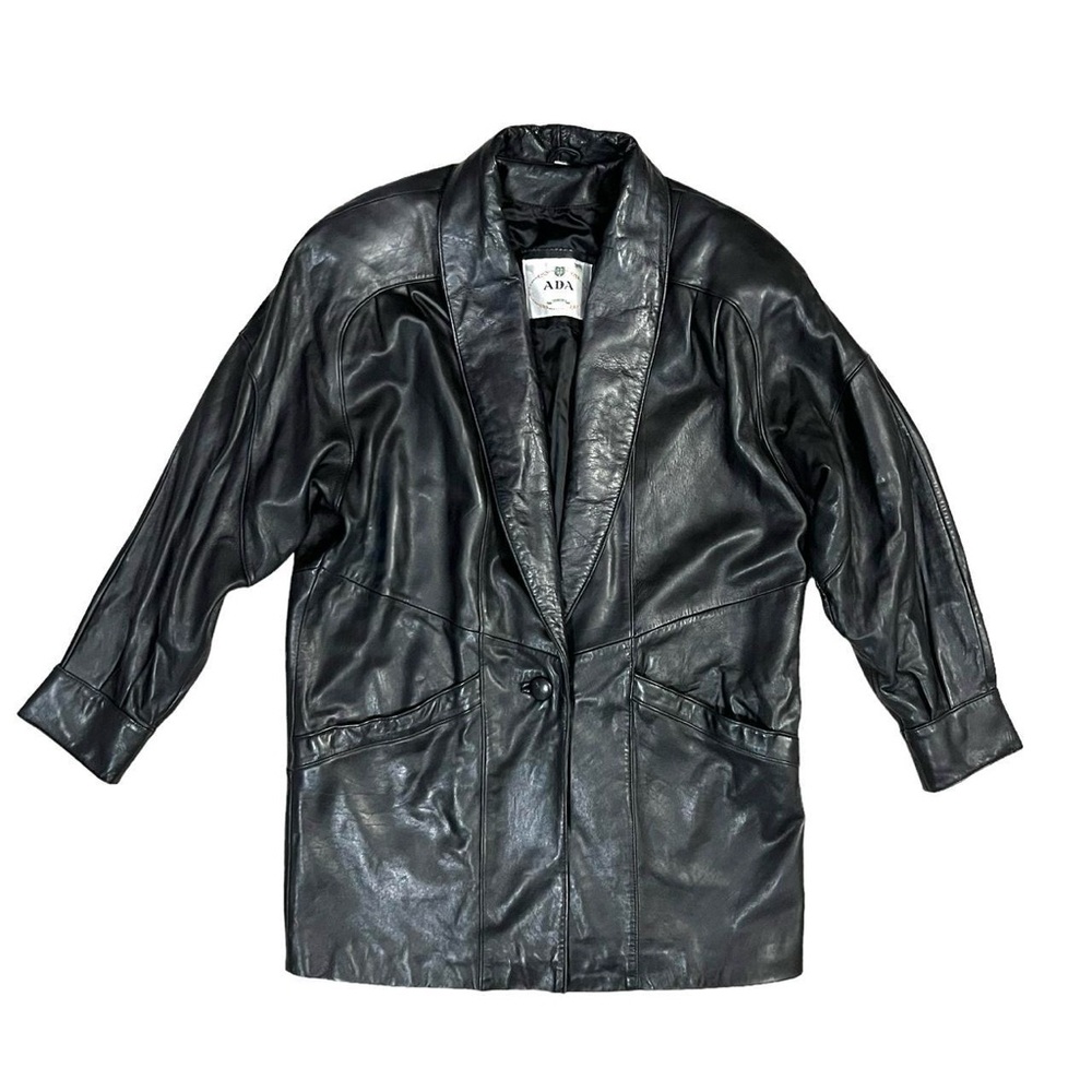 Vintage Ada Women’s Leather Jacket Black Size Large